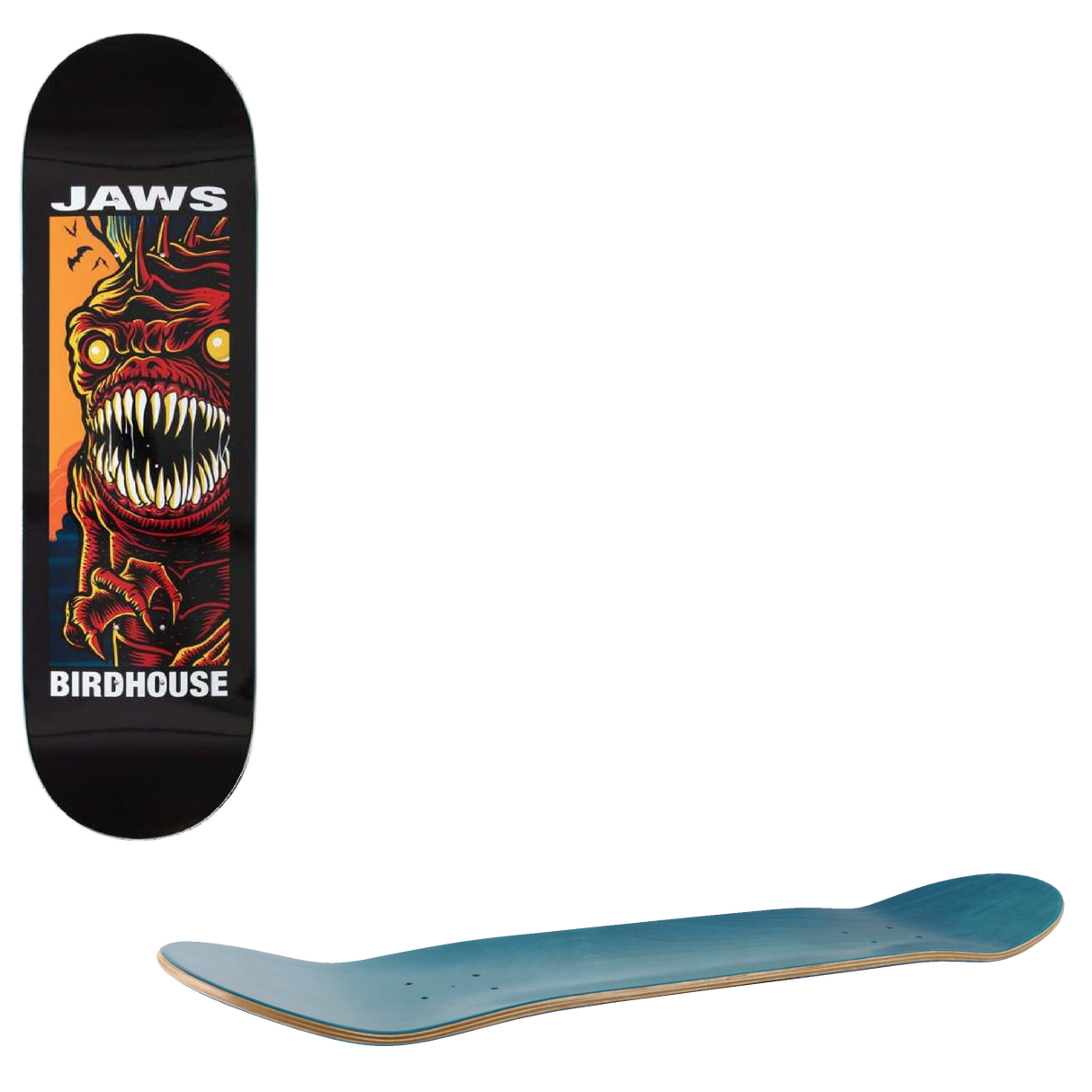 Birdhouse Second Life Skateboard Deck- Jaws 8.475"