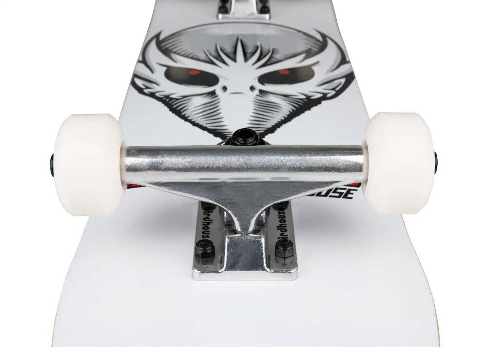 Birdhouse Stage 1 Birdman Head Mini Complete Skateboard - White 7.5''