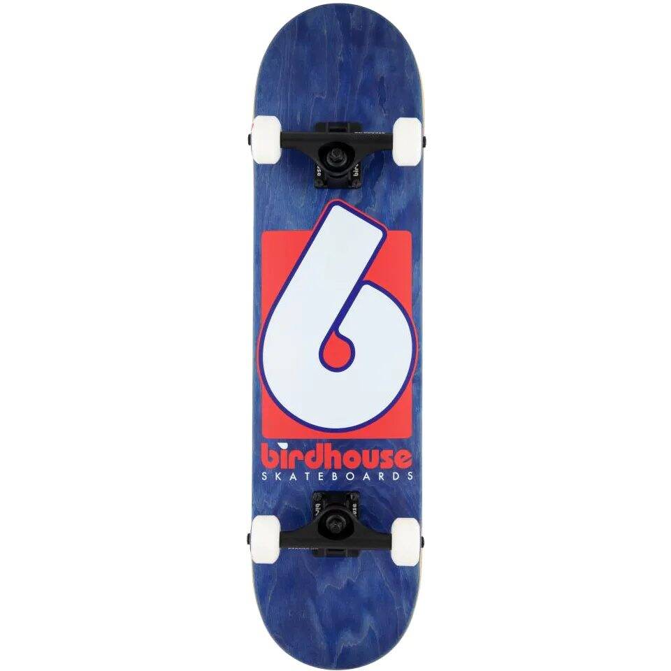 Birdhouse Stage 3 B Logo Complete Skateboard - Navy/Red 7.75''