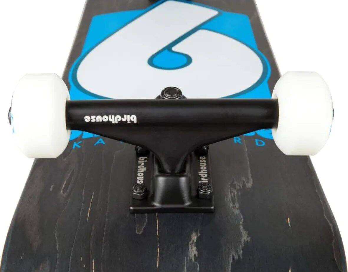 Birdhouse Stage 3 B Logo Complete Skateboard - Black/Blue 8''