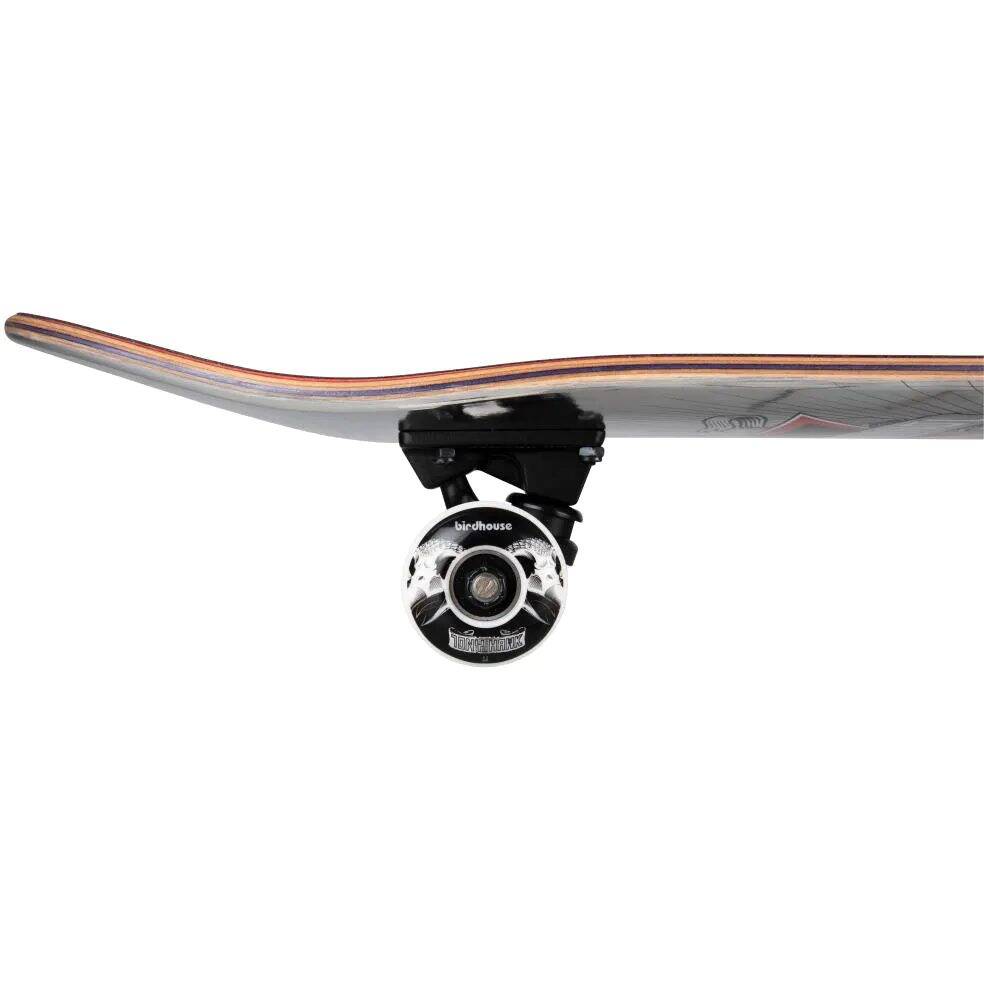 Birdhouse Stage 3 Hawk Skull 2 Complete Skateboard - Chrome Silver Foil 7.75''