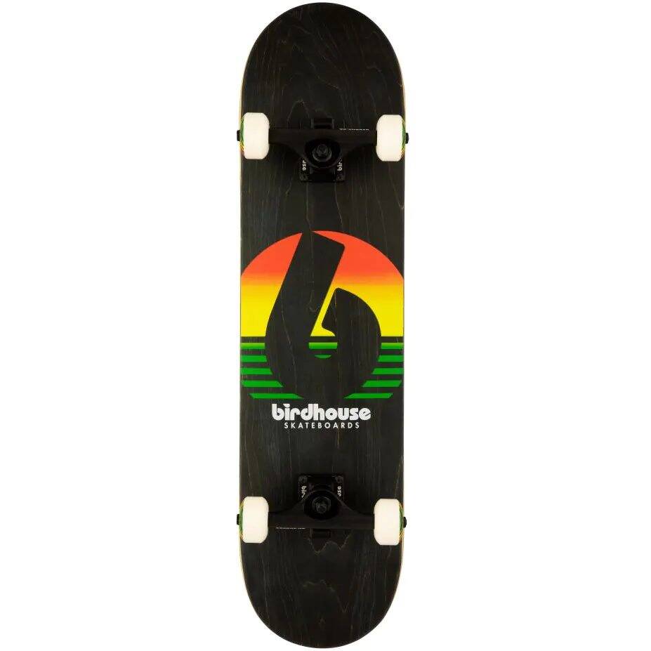 Birdhouse Stage 3 Sunset Complete Skateboard - Rasta 7.75''