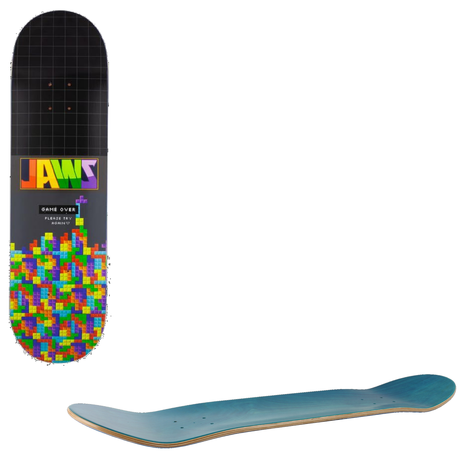 Birdhouse Jaws Blocks Pro Skateboard Deck - Black 8.25''