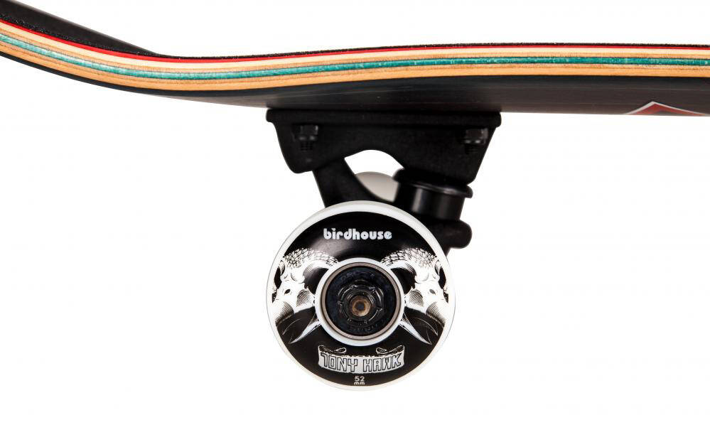 Birdhouse Stage 3 Skull 2 Complete Skateboard - Black 8.125''