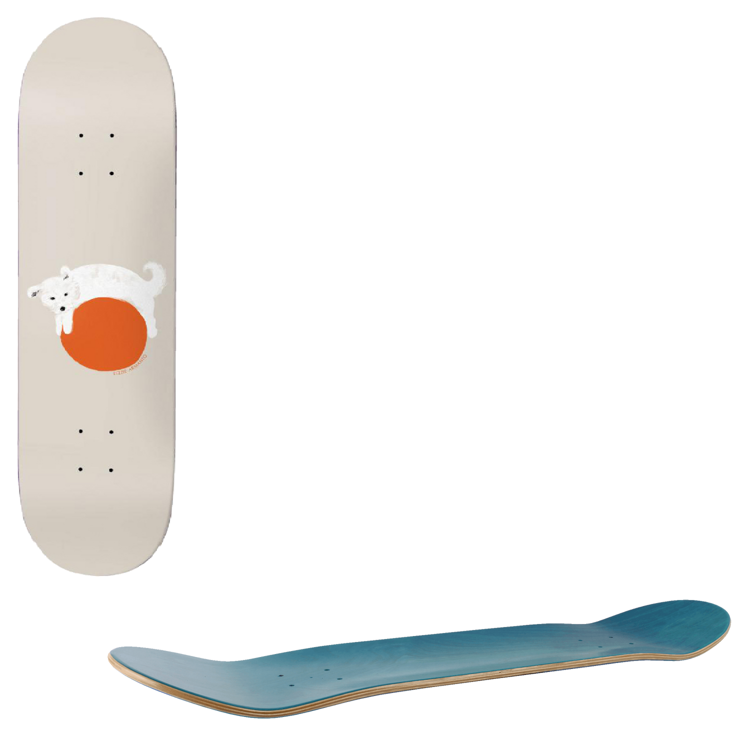 Birdhouse Armanto Alma Dog Pro Skateboard Deck - Cream 8.25"