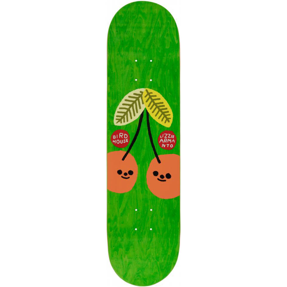 Birdhouse Lizzie Cherry Picked Pro Skateboard Deck - Green 8"