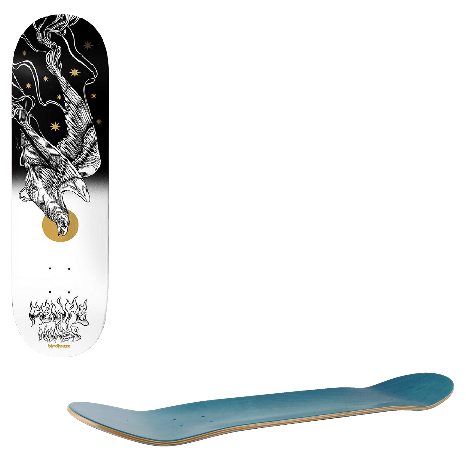 Birdhouse Nunes Resilient Pro Skateboard Deck - Multi 8.25"