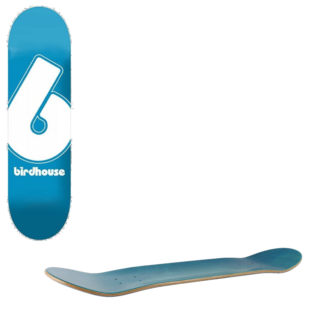Birdhouse Giant B Logo Skateboard Deck - Blue 7.75''