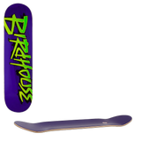 Birdhouse Splatter Logo Skateboard Deck - Purple 8.125''