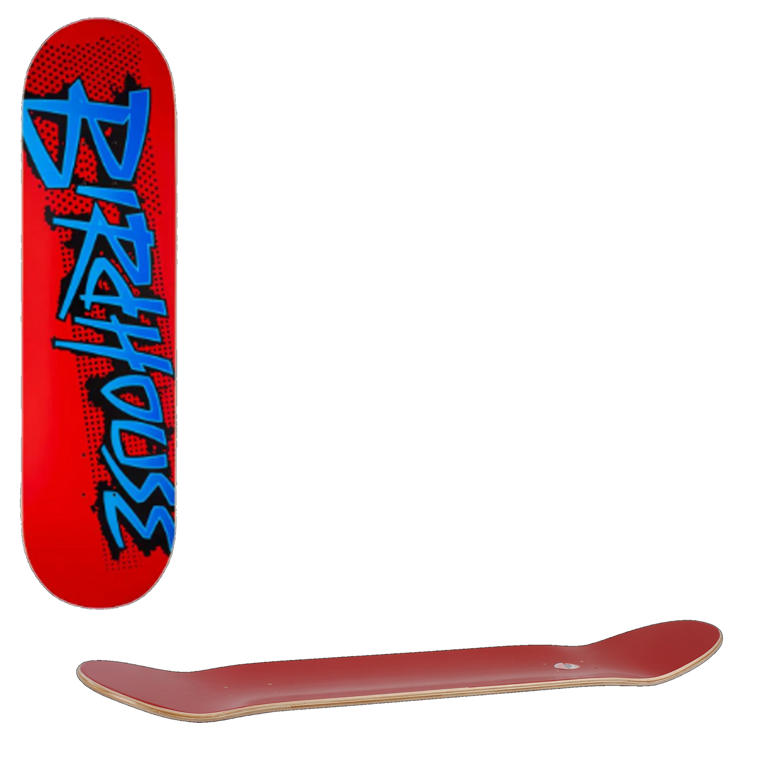 Birdhouse Splatter Logo Skateboard Deck - Red 8.25''