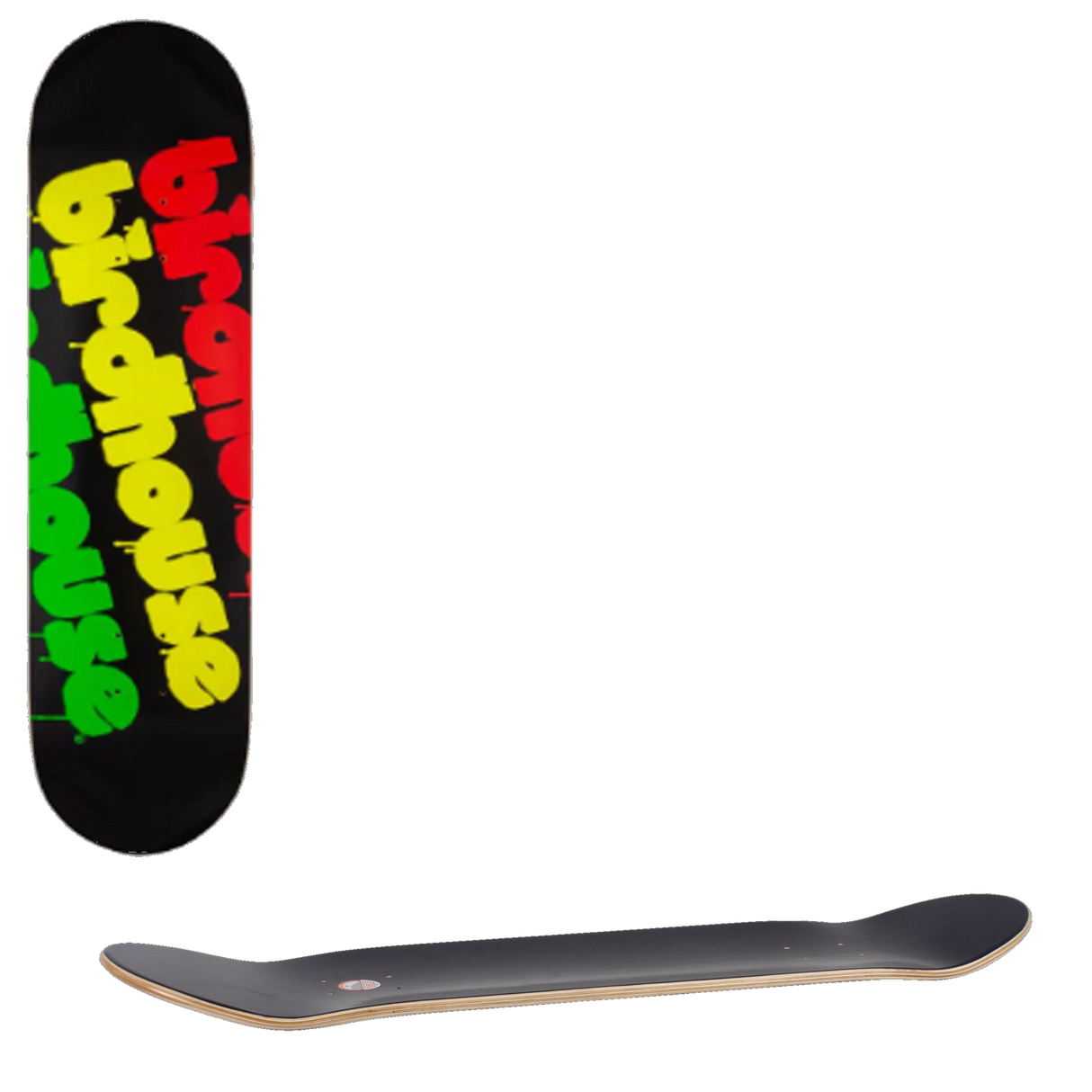 Birdhouse Triple Stack Skateboard Deck - Rasta 8''
