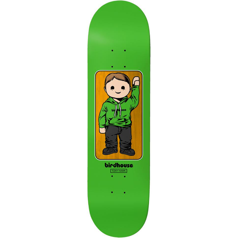 Birdhouse Tony Hawk Toybox Skateboard Deck - Green 8.25"