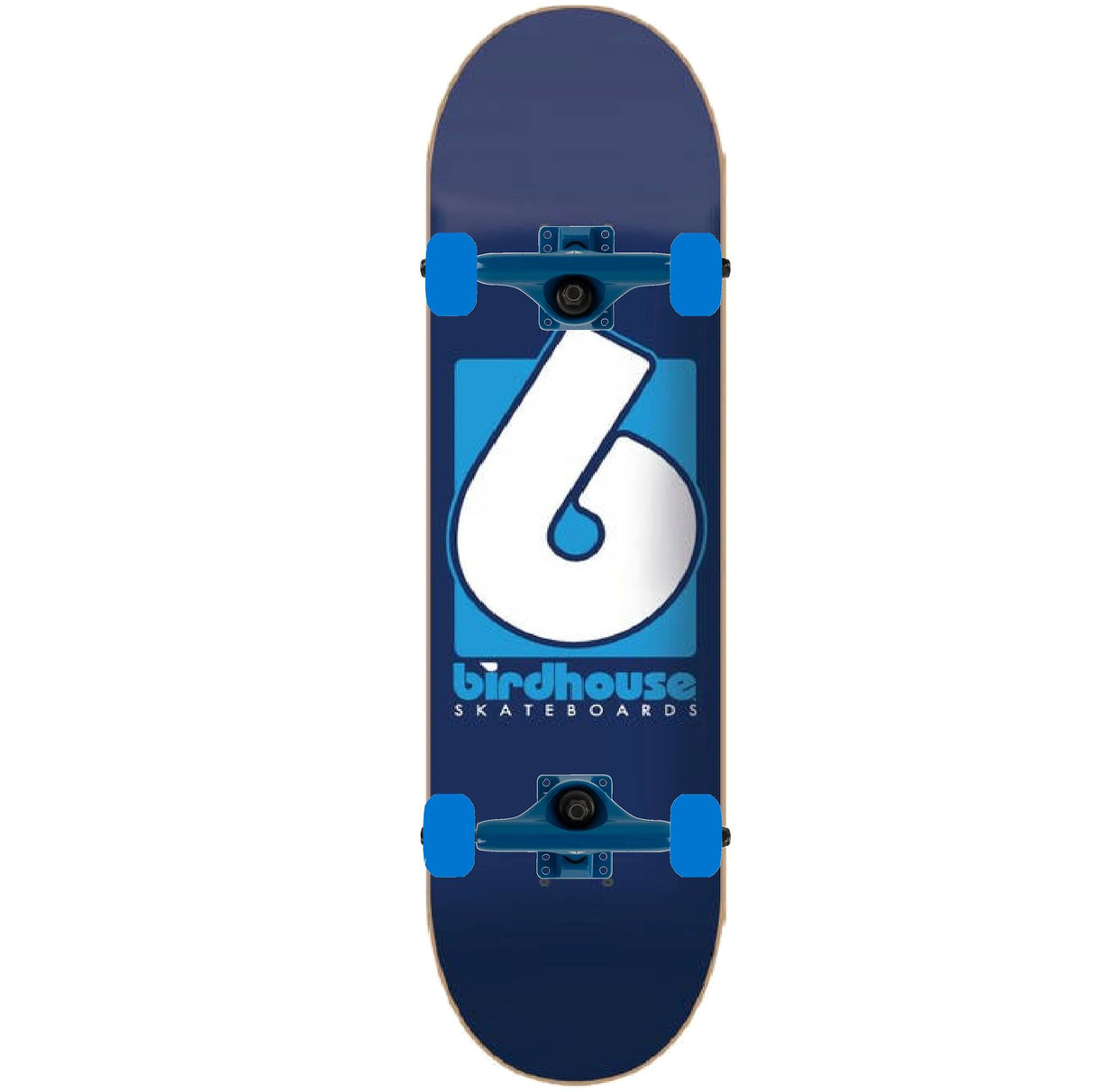 Birdhouse B Logo Custom Skateboard - Blue 8.375''