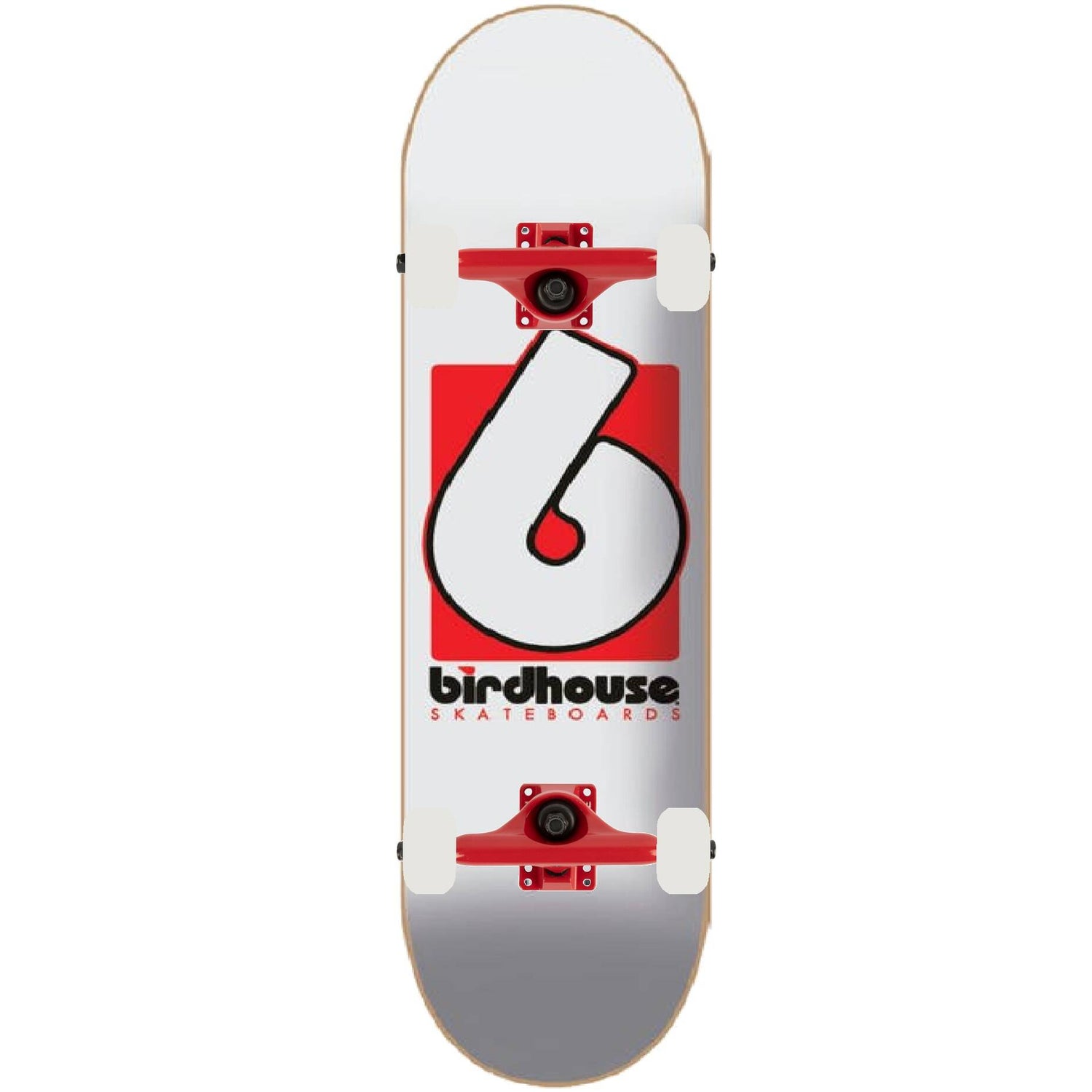 Birdhouse B Logo Custom Skateboard - White 8.5''