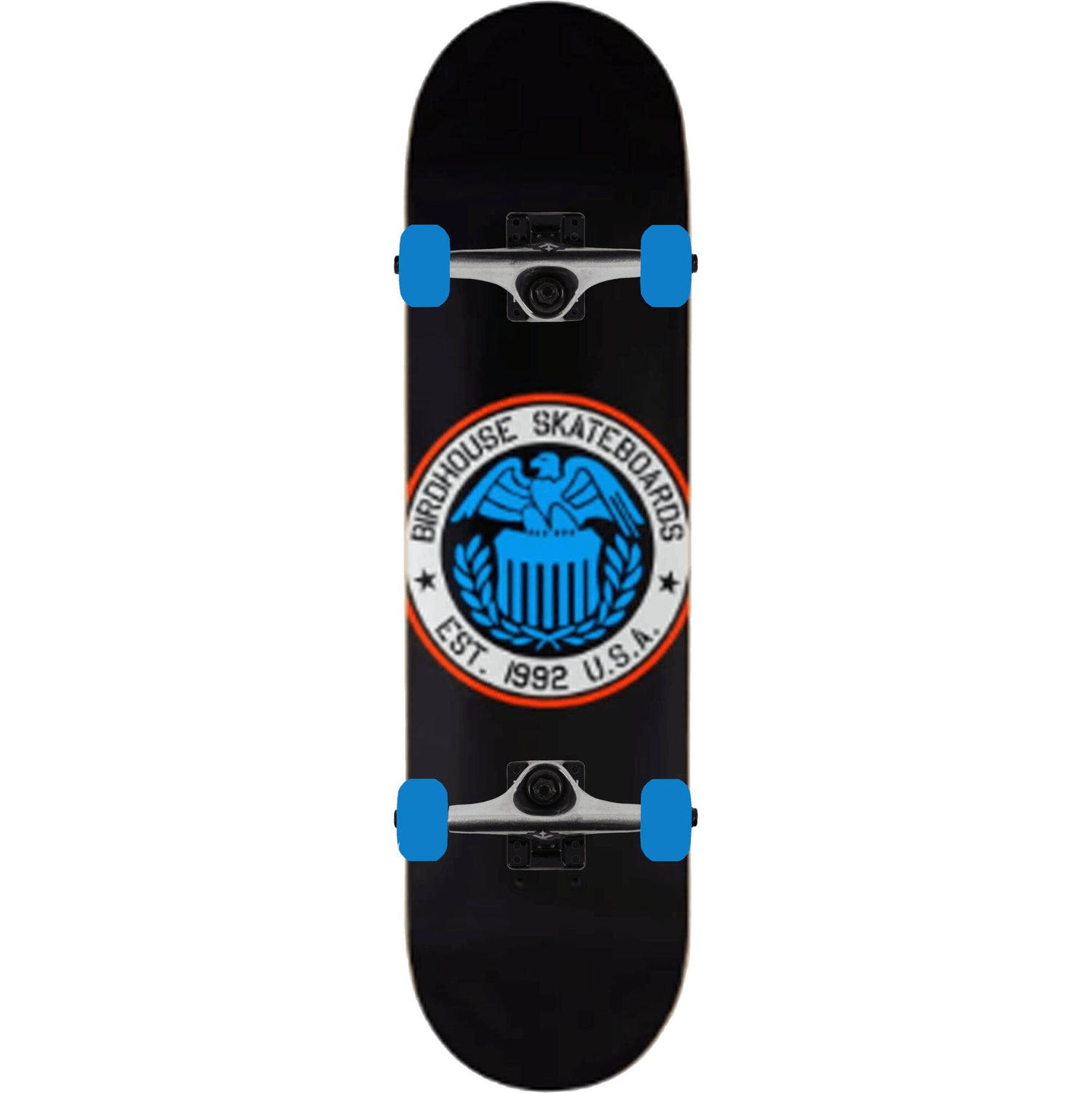 Birdhouse Eagle Logo Custom Skateboard - Black 8.25''