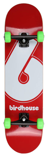 Birdhouse Giant B Logo Custom Skateboard - Red/Green 8''