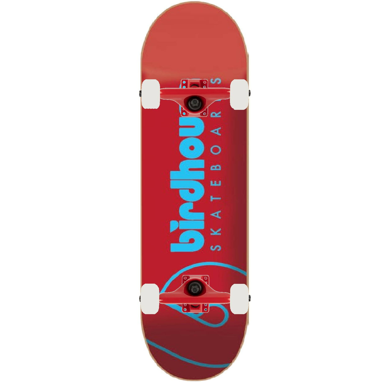 Birdhouse Team Logo Custom Skateboard - Red/Red 7.75''