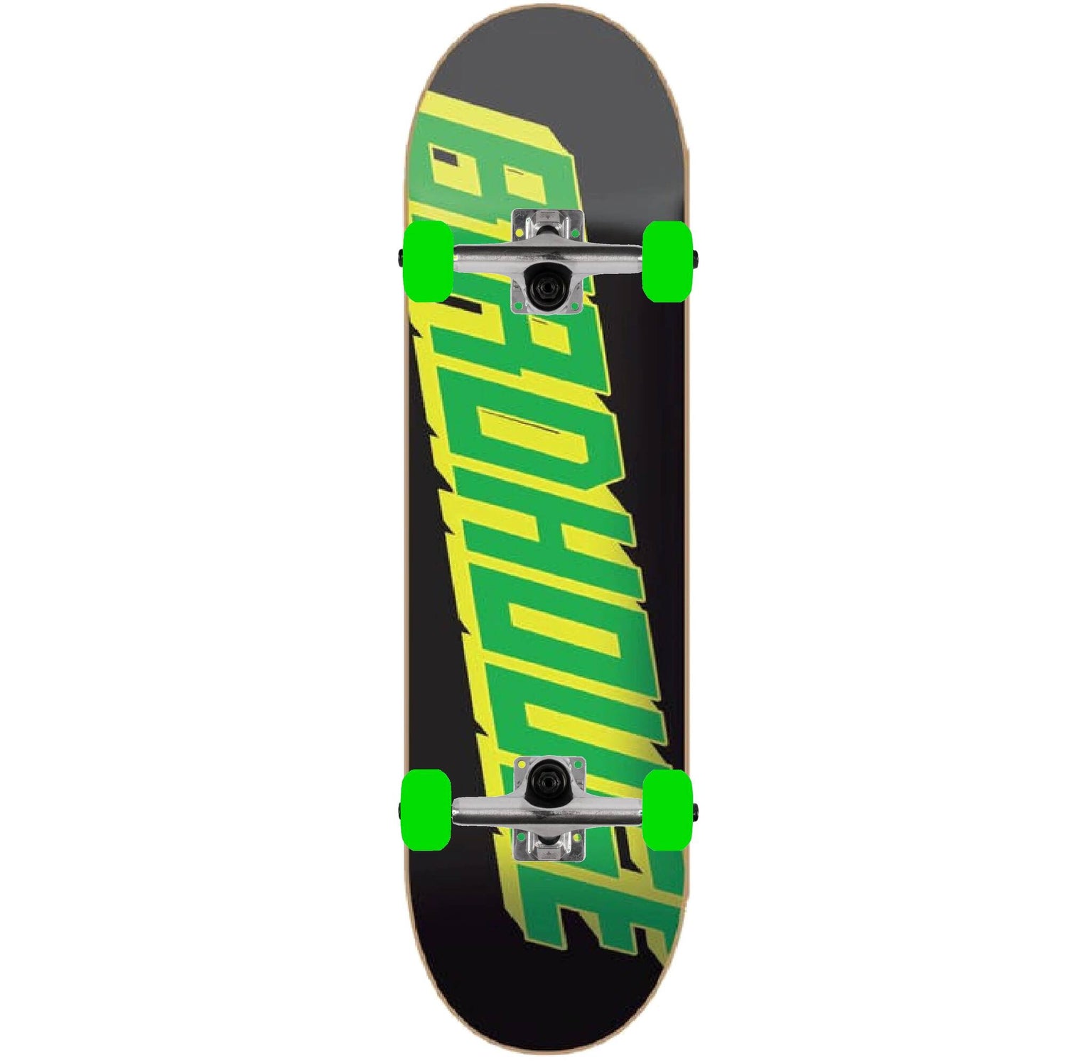 Birdhouse Type Logo Custom Skateboard - Black/Green 8.25''