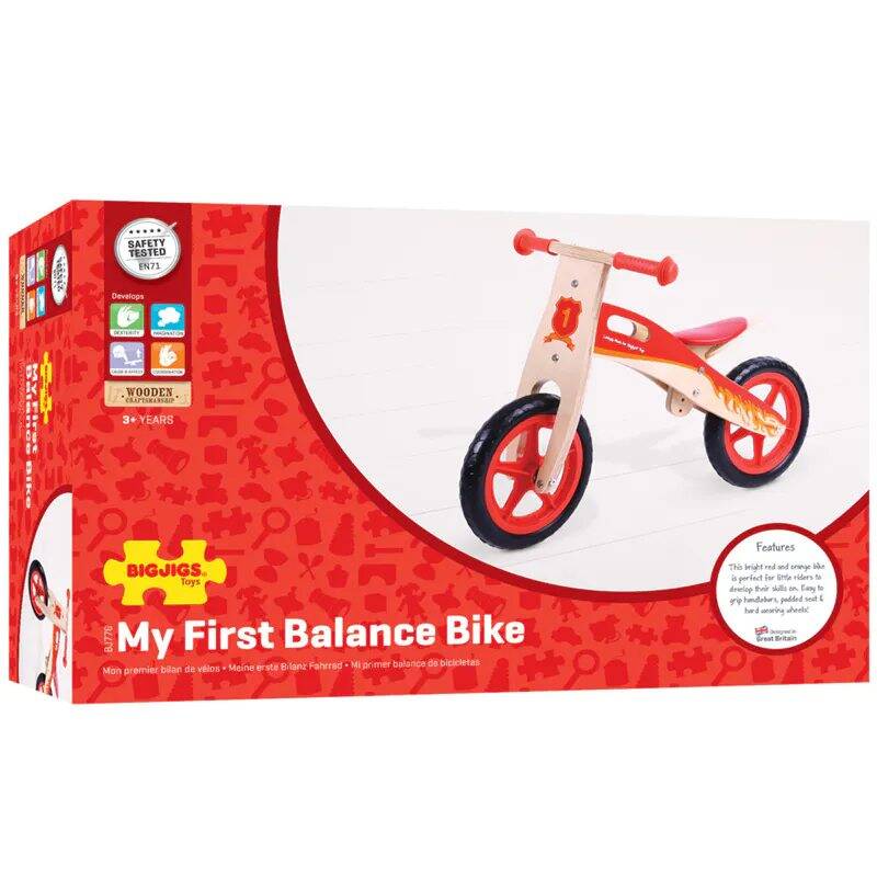 BigJigs Toys MyFirst Balance Bike - Red