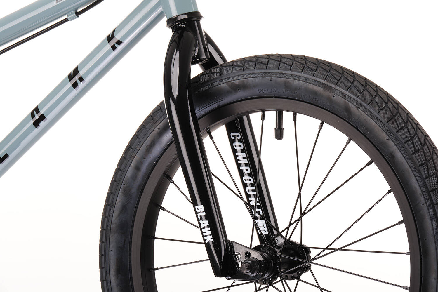 Blank Hustla 18" Complete BMX - Battleship Grey