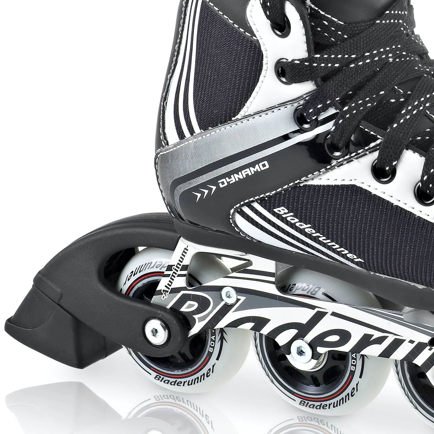 Bladerunner Dynamo Jr Adjustable Hocky Inline Skates - Black