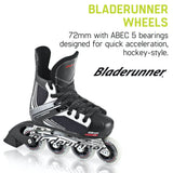 Bladerunner Dynamo Jr Adjustable Hocky Inline Skates - Black