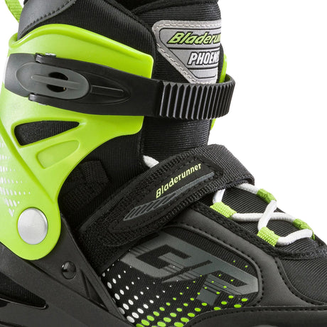 Bladerunner Phoenix Adjustable Inline Skates - Black/Green