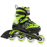 Bladerunner Phoenix Flash Adjustable Inline Skates - Black/Green