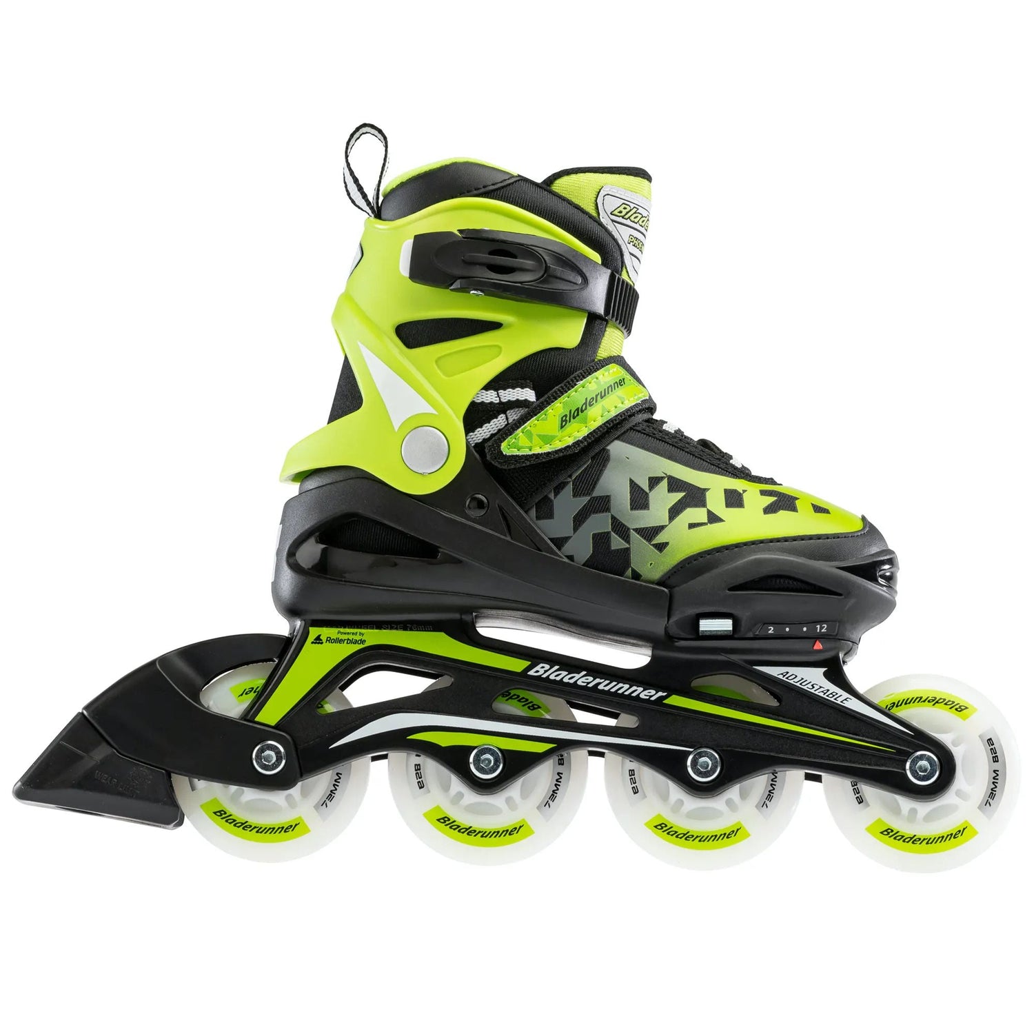 Bladerunner Phoenix Flash Adjustable Inline Skates - Black/Green