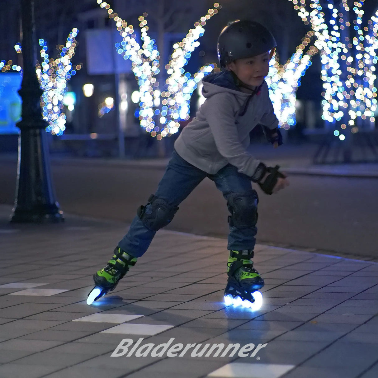 Bladerunner Phoenix Flash Adjustable Inline Skates - Black/Green