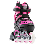 Bladerunner Phoenix Flash G Adjustable Inline Skates - Black/Pink