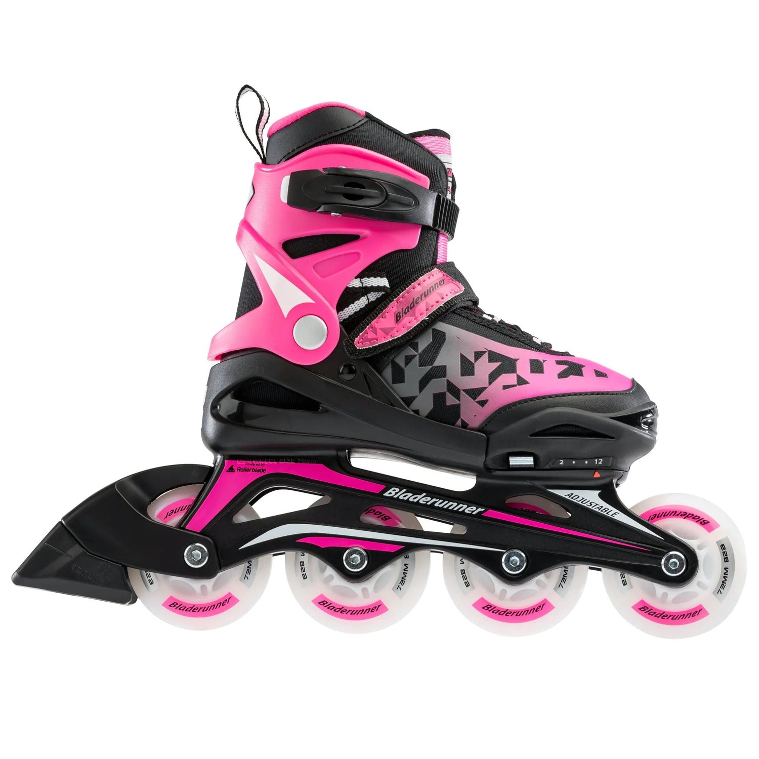 Bladerunner Phoenix Flash G Adjustable Inline Skates - Black/Pink