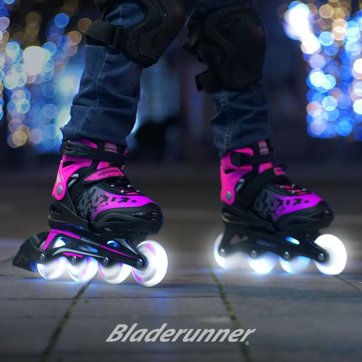 Bladerunner Phoenix Flash G Adjustable Inline Skates - Black/Pink