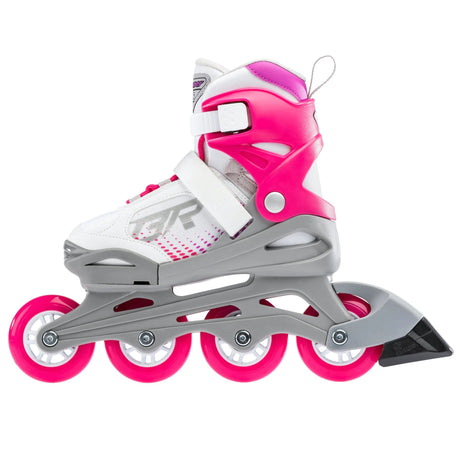 Bladerunner Phoenix G Adjustable Inline Skates - White/Fuchsia