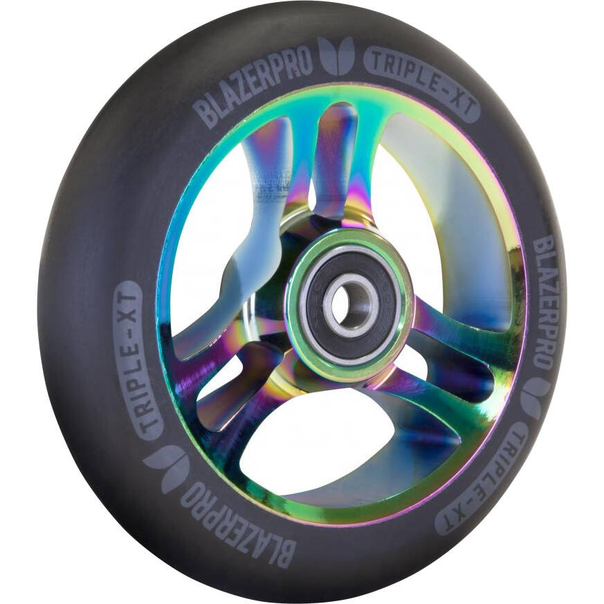 Aztek x Addict Custom Stunt Scooter - Raw/Multi