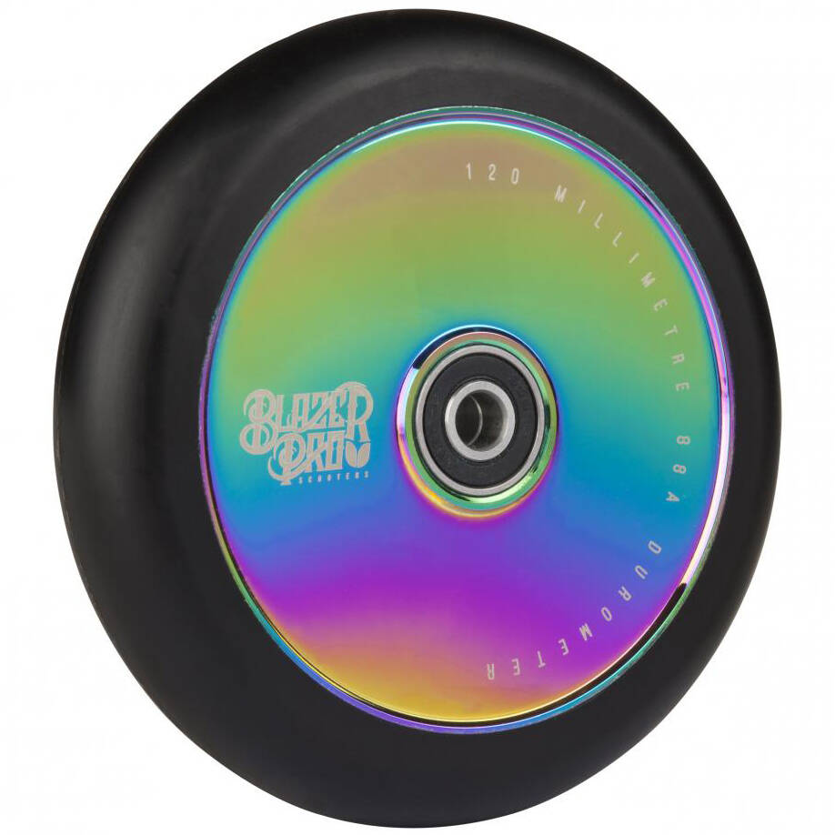 Blazer Pro x Addict Custom Stunt Scooter - Neochrome/Chrome