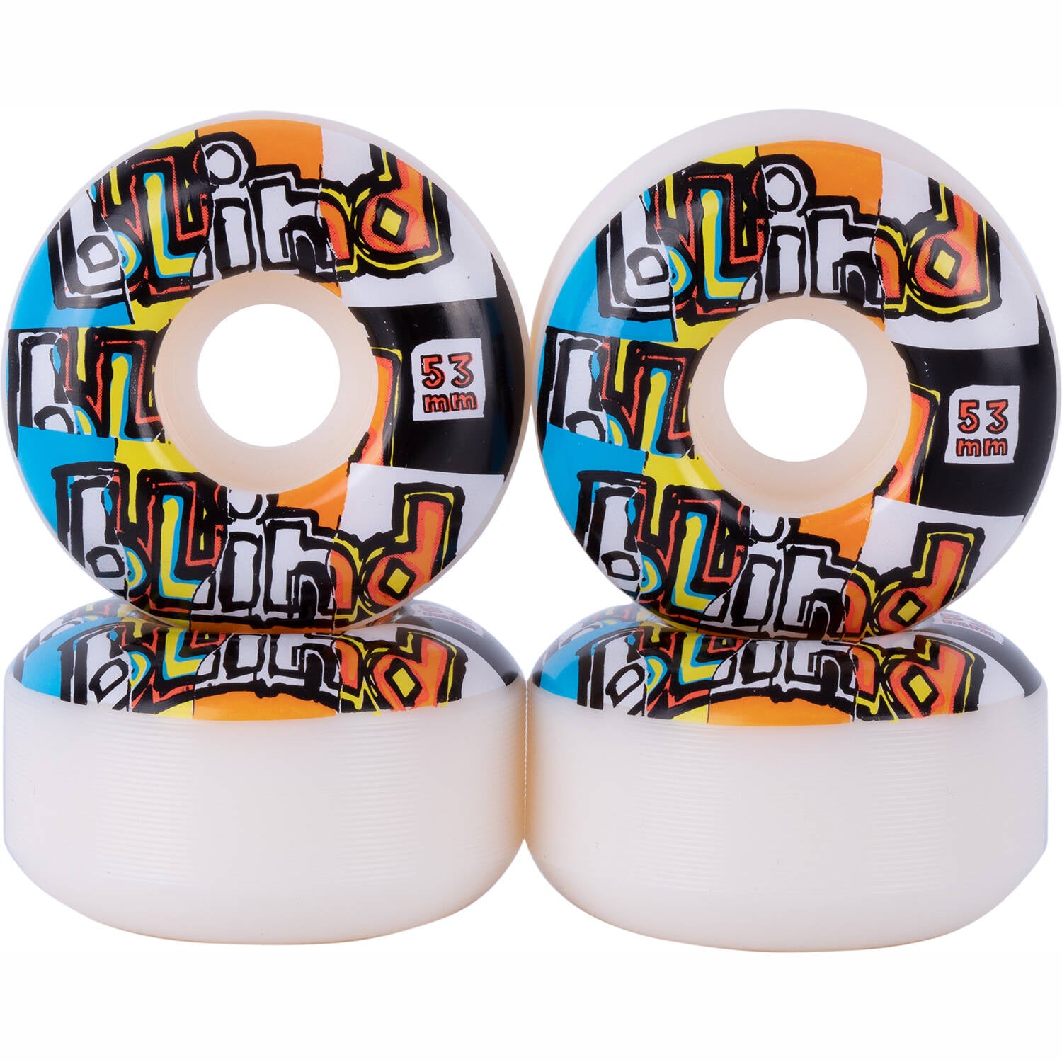 Blind OG Ripped Skateboard Wheels - Multi 53mm