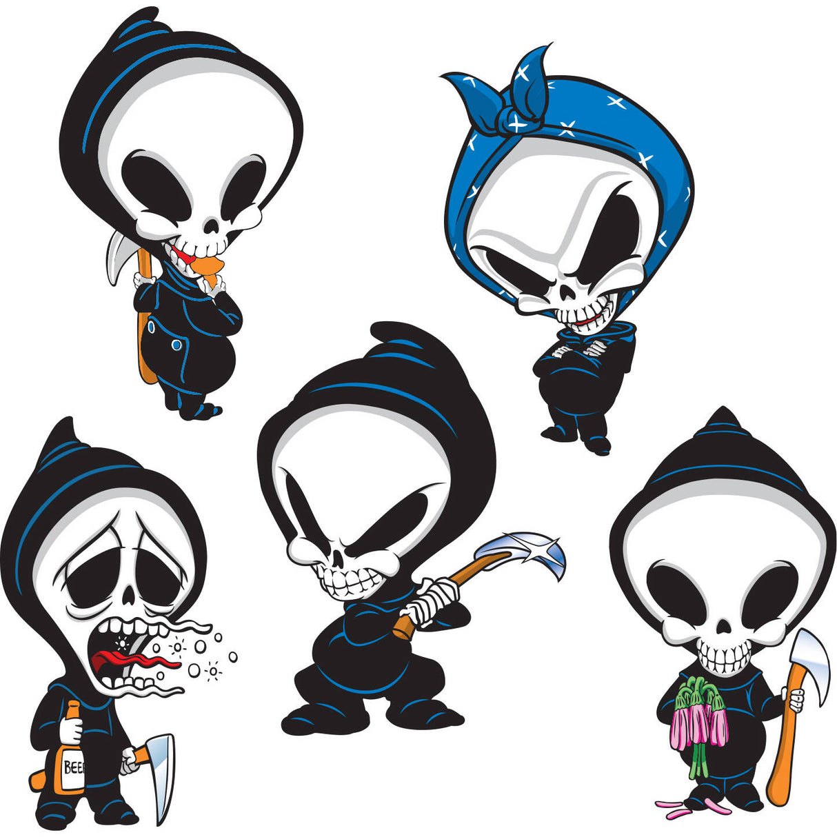 Blind OG Reaper V2 Skateboard Sticker - Multi