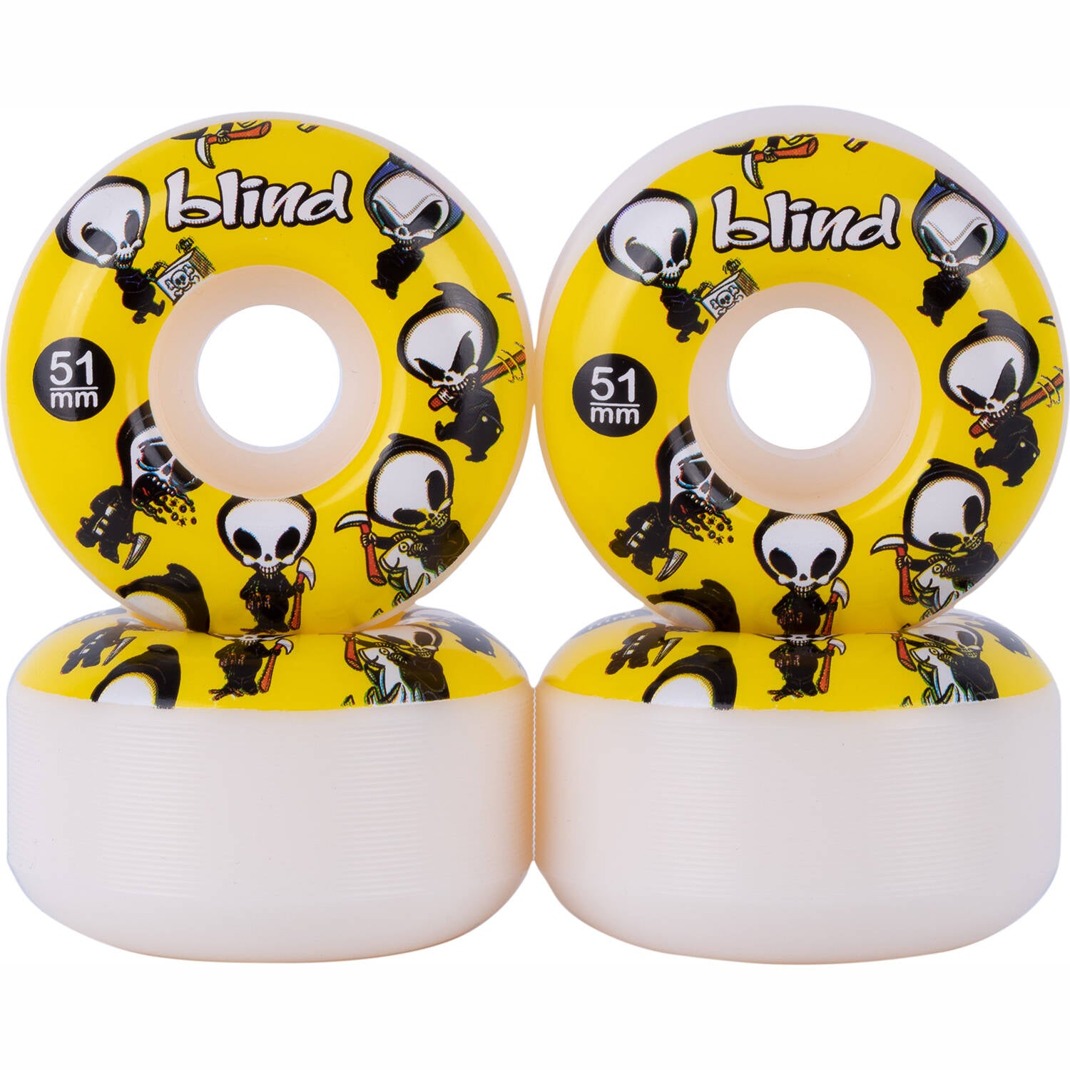 Blind Reaper Wallpaper Skateboard Wheels - Yellow 51mm