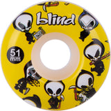 Blind Reaper Wallpaper Skateboard Wheels - Yellow 51mm