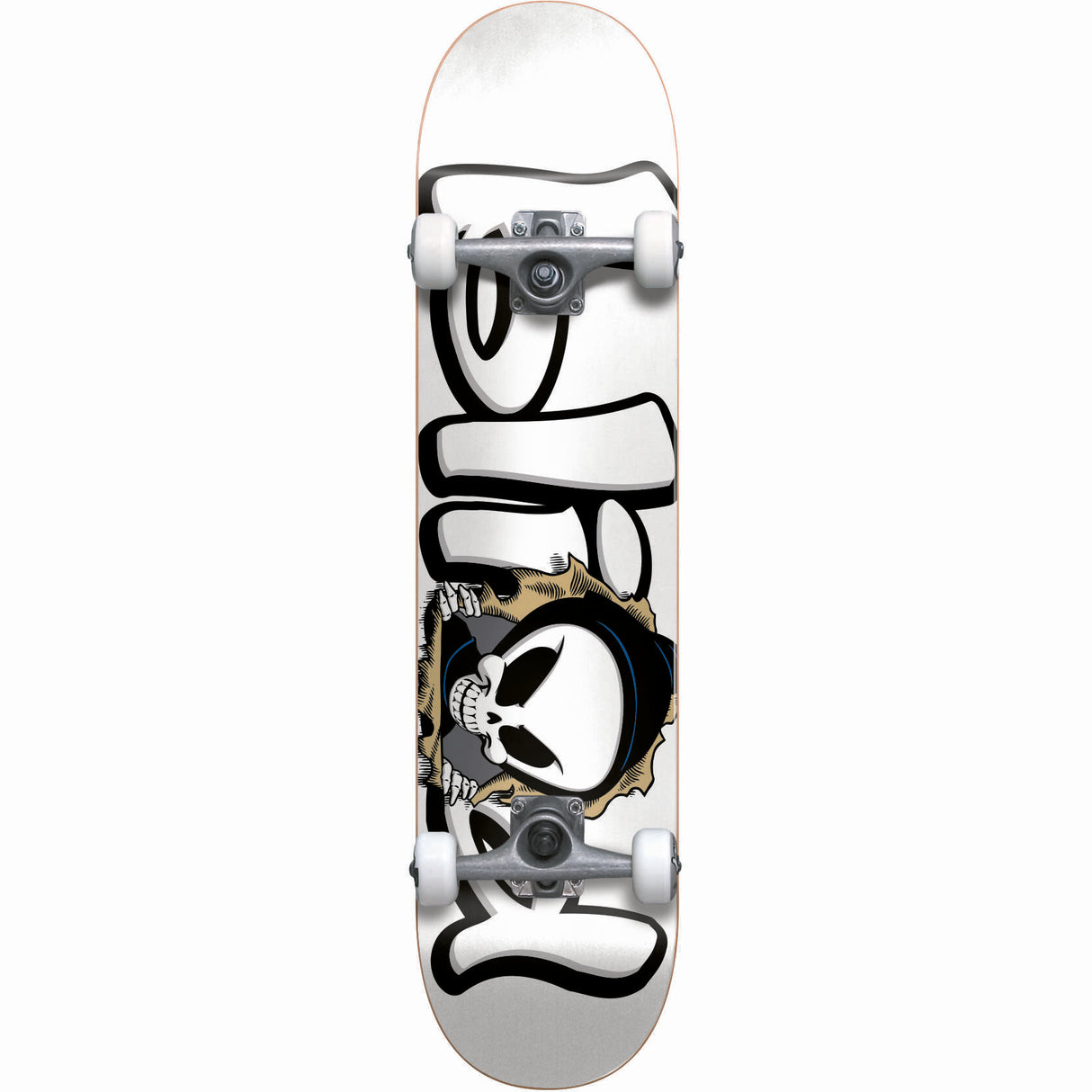 Blind Bust Out Reaper Soft Wheels Complete Skateboard - White 7.625"