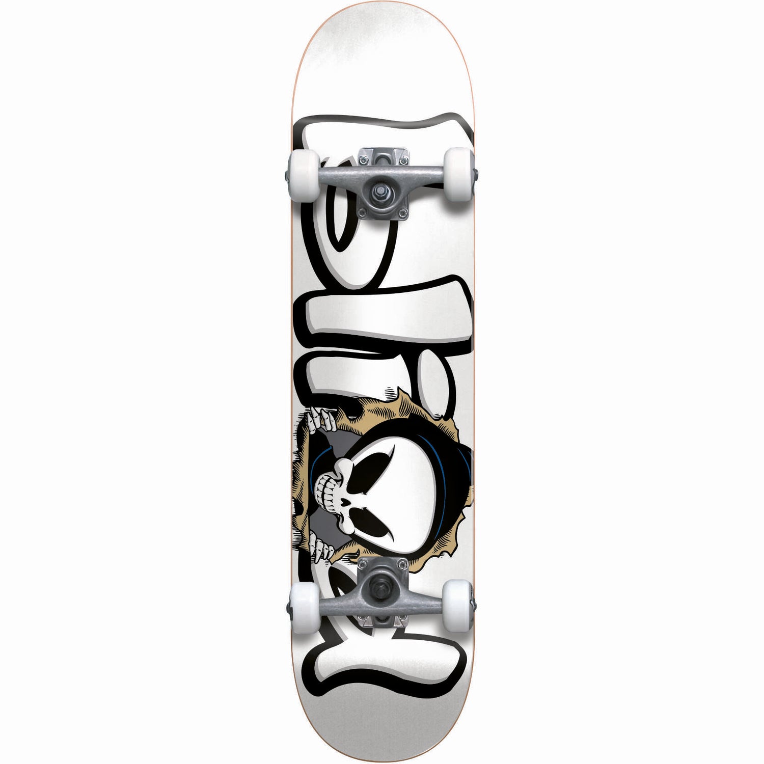 Blind Bust Out Reaper Soft Wheels Complete Skateboard - White 7.625"
