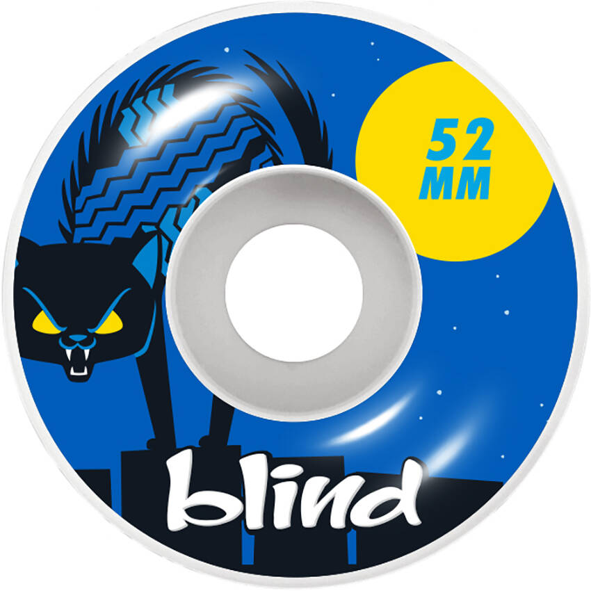Blind Nine Lives Skateboard Wheels - Blue 52mm