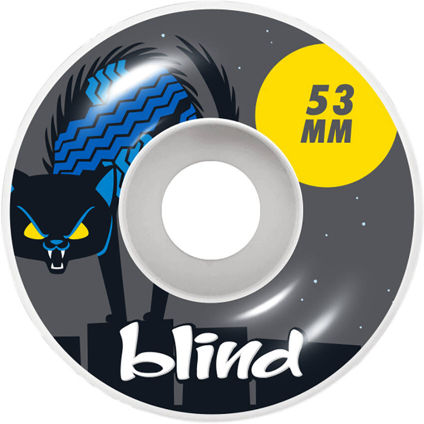 Blind Nine Lives Skateboard Wheels - Grey 53mm