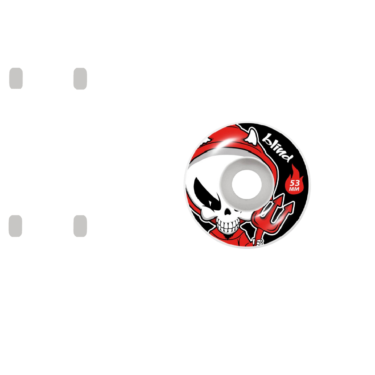 Blind Devil Reaper Skateboard Wheels - Red 53mm