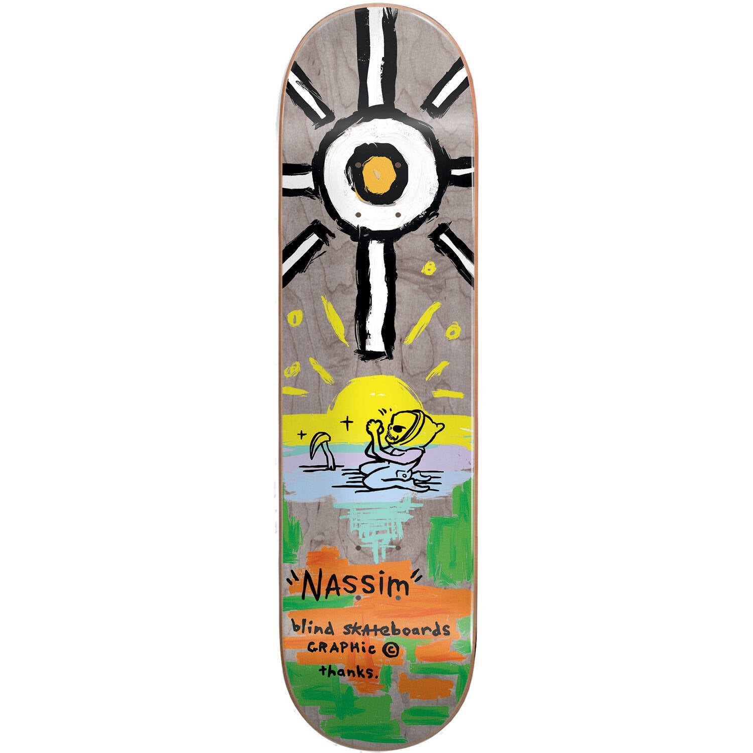 Blind Reaper Pray Skateboard Deck - Nassim 8"
