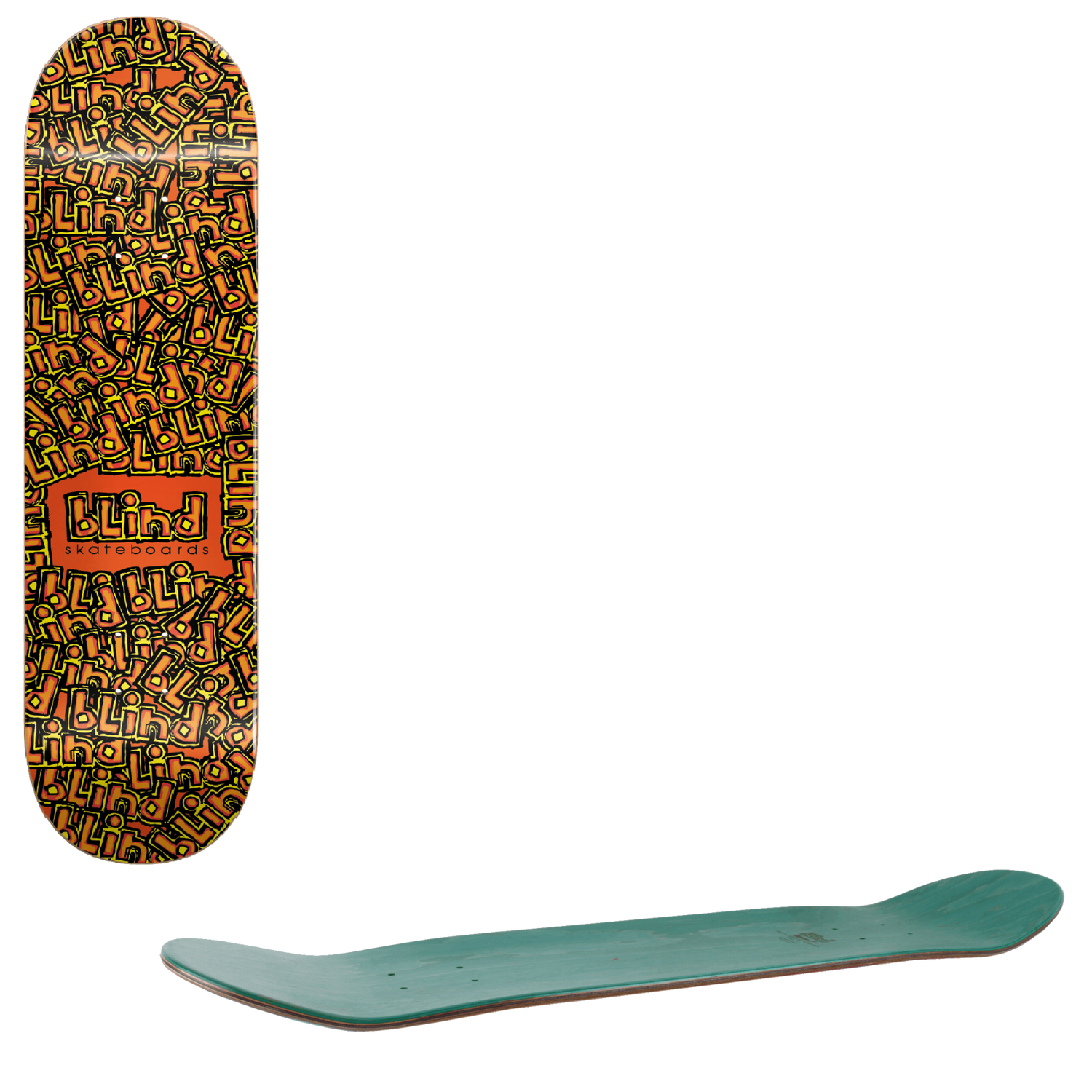 Blind OG Stand Out Skateboard Deck - Red/Orange 8.25"
