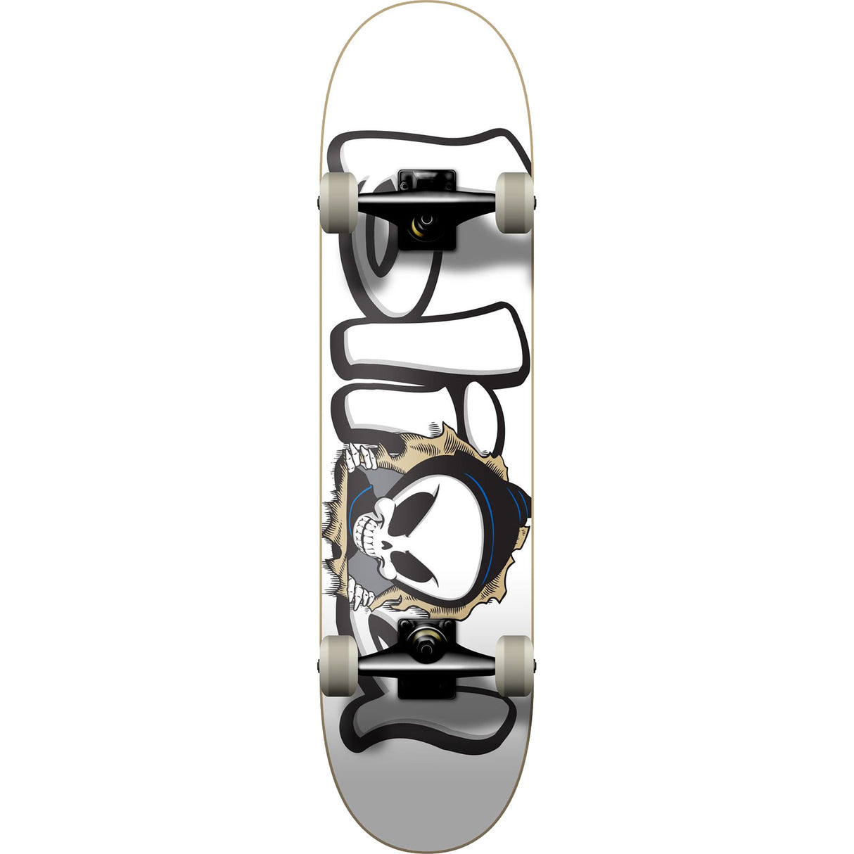 Blind Classic Bust Out Reaper Complete Skateboard - White 8.25"