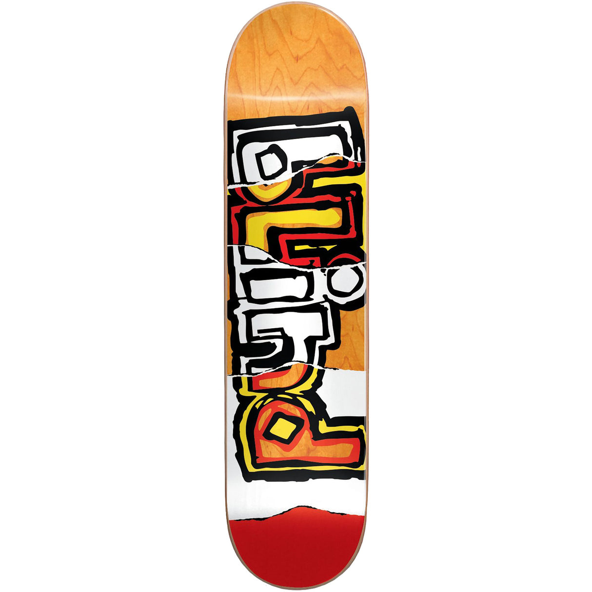 Blind OG Ripped Veneer Skateboard Deck - Orange 8.25"