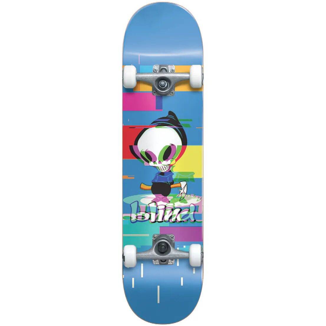 Blind Reaper Glitch Complete Skateboard - Blue 7.75''